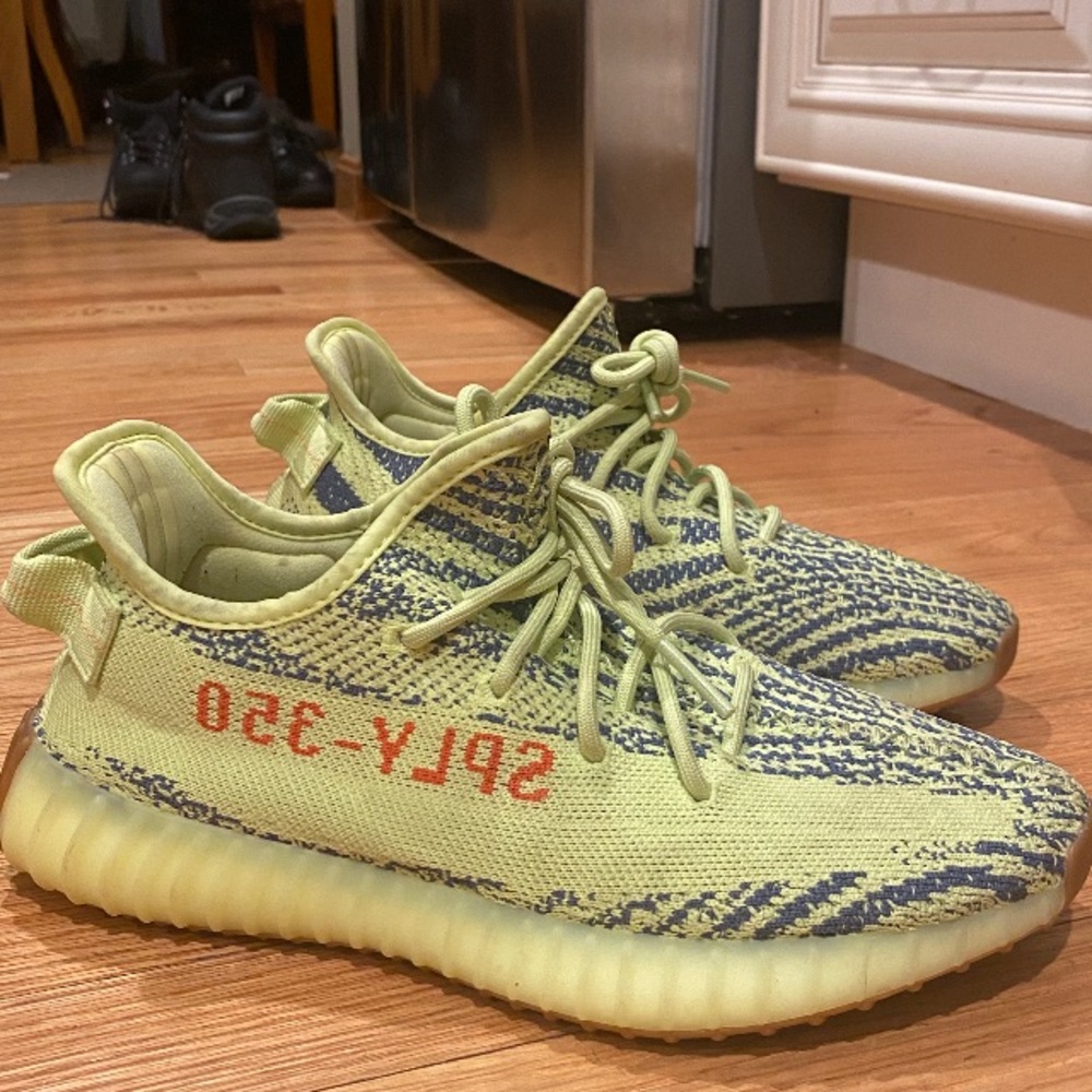 Adidas Yeezy sneakers. Semi Frozen yellow
